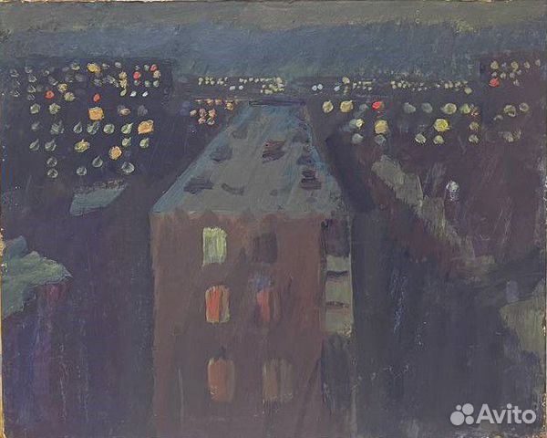 Березовский ад Зимний вечер км 40х50 1982