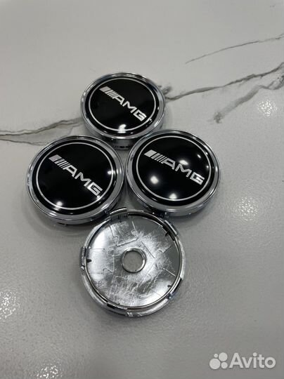 Колпачки на диски Mercedes AMG 60 мм