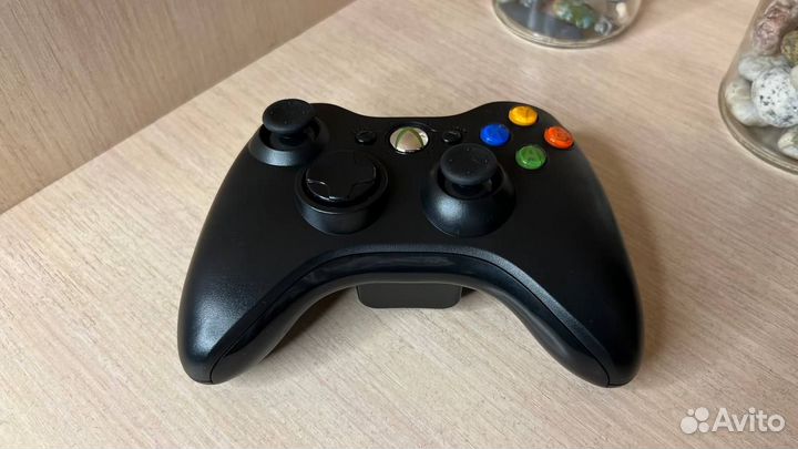 Джойстик Xbox 360 беспроводной с ресивером для пк