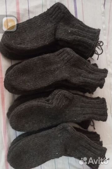 Вязанные шерстяные носки