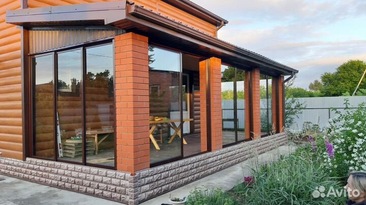 Раздвижные окна на терассу, веранду и беседку