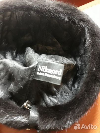 Шапка-кубанка из меха норки