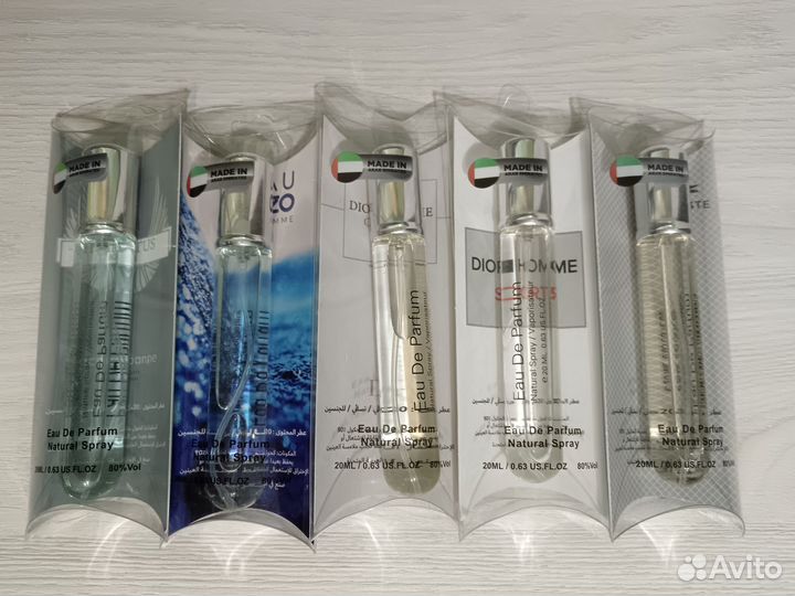 Сет мужской туалетной воды известных брендов ОАЭ