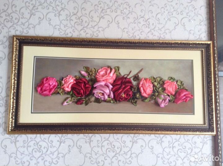 Картина вышивка