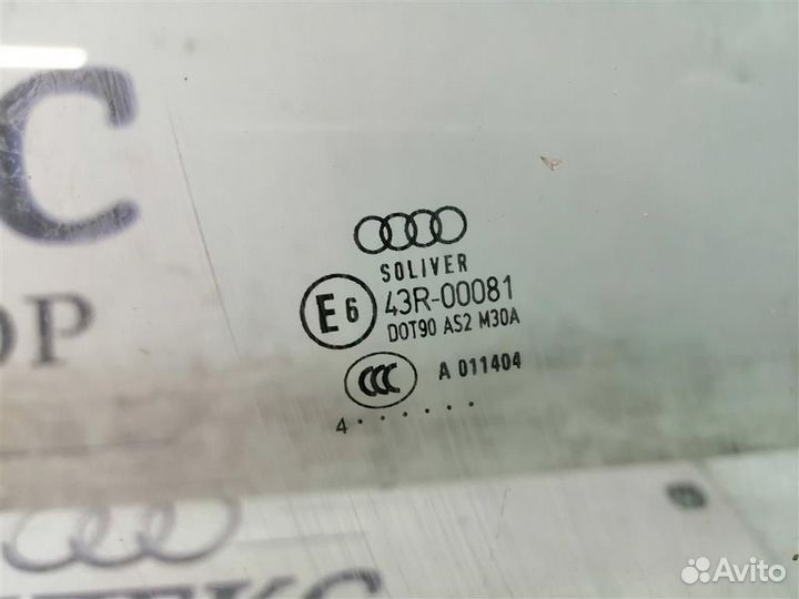 Стекло двери задней левой Audi A6 (C6 4F) 2004-20