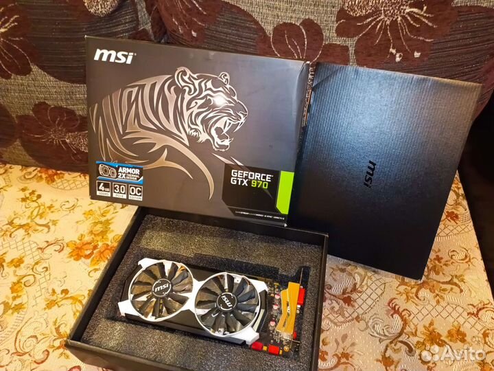 Видеокарта msi geforce gtx 970 OC tiger 4g