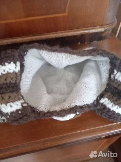 Шапка с ушками женская