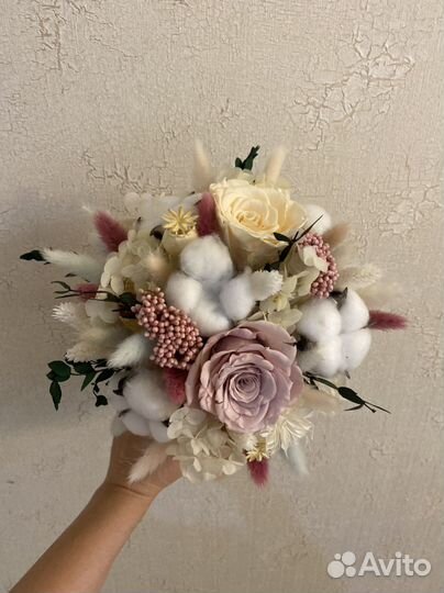 Букет из стабилизированных цветов