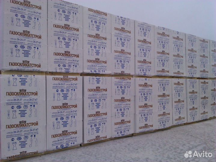 Газосиликатные блоки 600 300 100