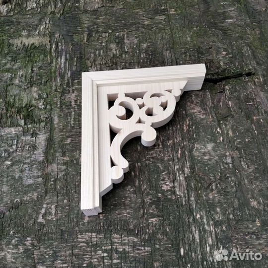 Кронштейн для полок деревянный Кантри