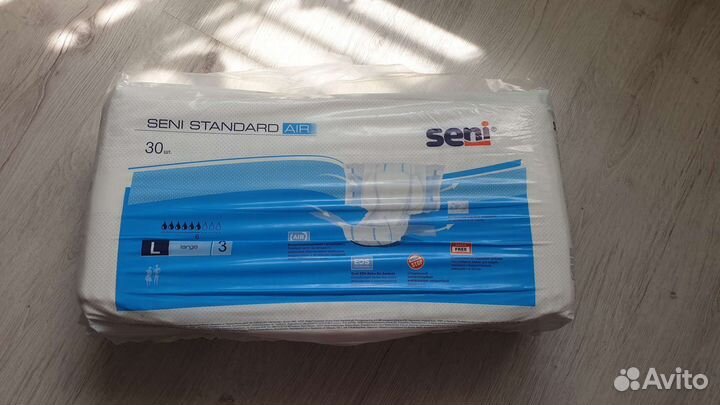 Памперсы для взрослых seni l 30 шт