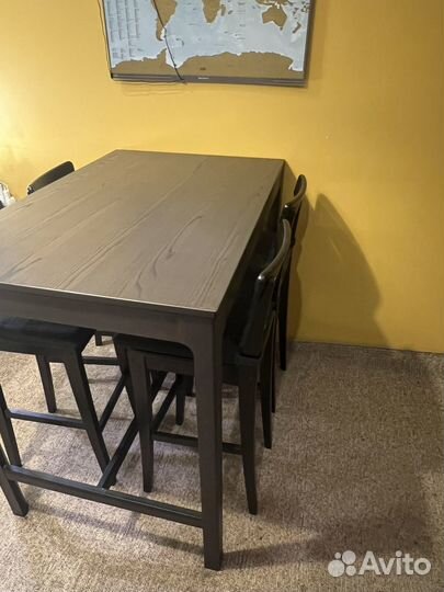Комплект Барный стол IKEA ekedalen и стулья