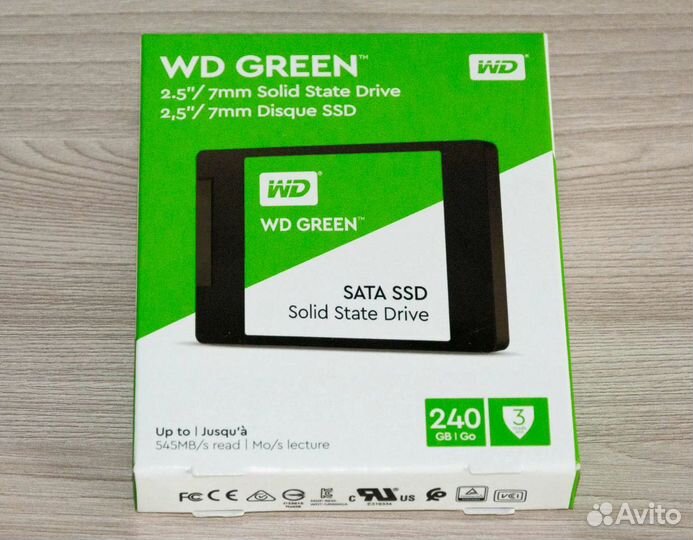 Ssd wd Green 240 gb