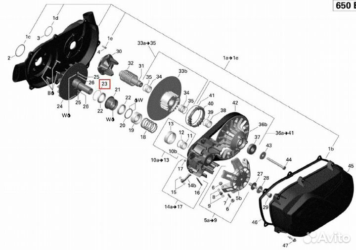 Стопорное кольцо ведущего вариатора 420245951