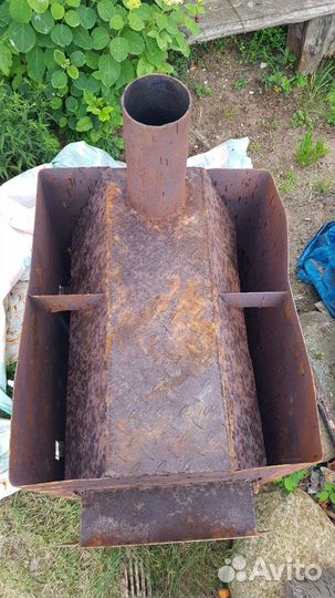 Печь для бани с нагревателем воды