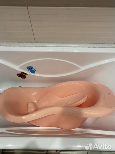 Ванночка для купания с горкой