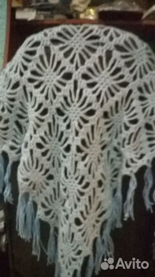 Шали ручная работа крючком