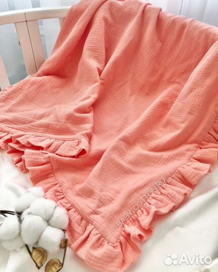 Муслиновый плед в наличии