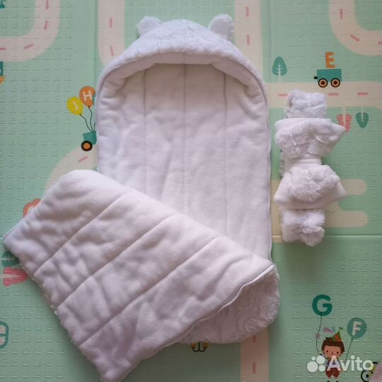 Конверт для новорожденного, тёплый конверт