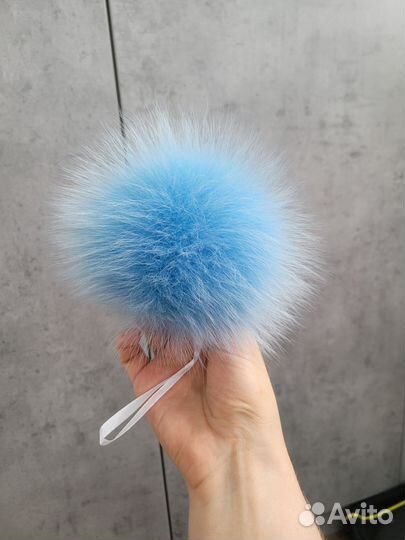 Помпон из натурального меха