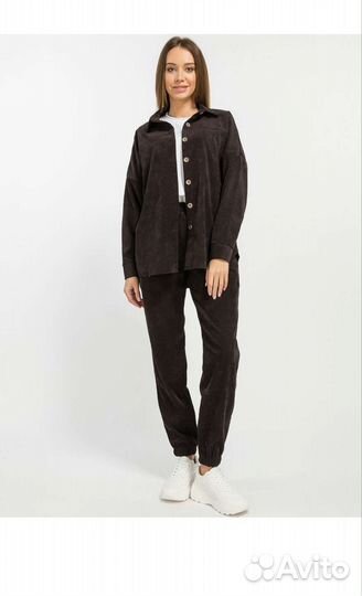Вельветовый костюм женский 46