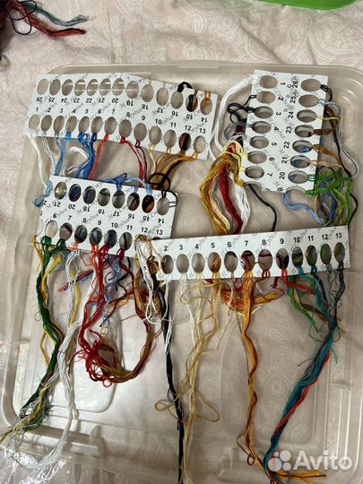 Остатки от наборов для вышивания