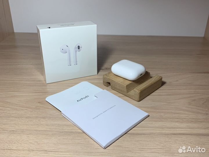 Наушники apple AirPods 2 новые/чехол/доствка