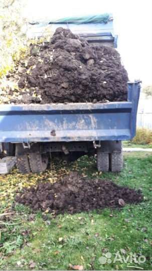 Плодородная почва чернозём, навоз коровий, песок