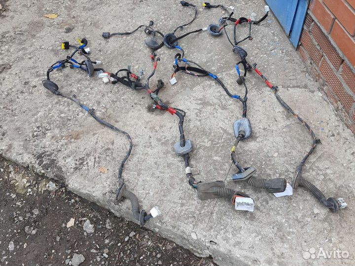 Проводка двери santa fe 2