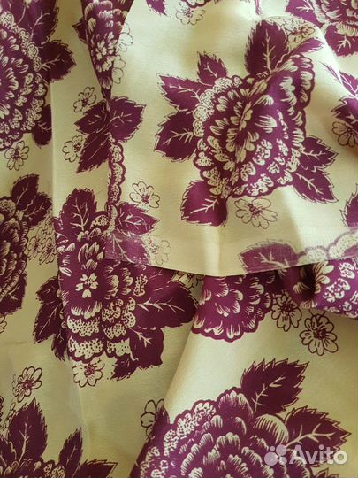 Отрез натуральной шелковой ткани креп-жоржет СССР