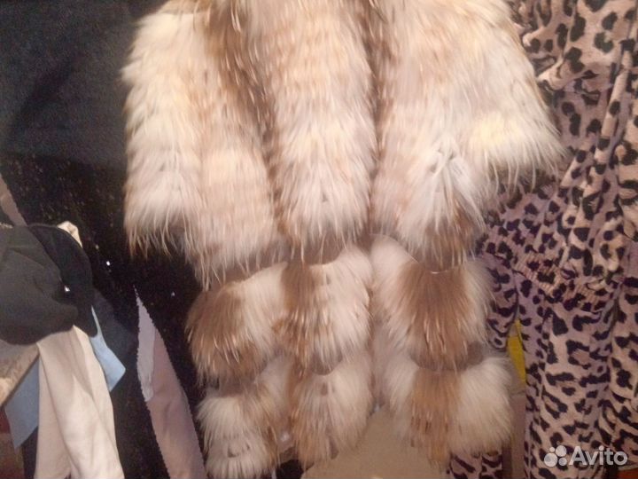 Лисья облегчёная шубка