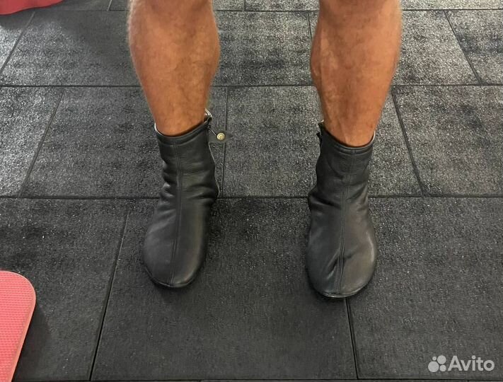 Кожаные макасины с мехом