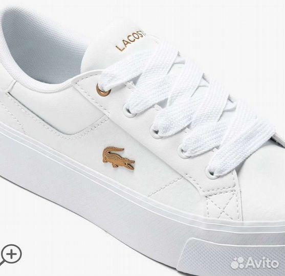 Кеды Lacoste Ziane Platform белые женские новые
