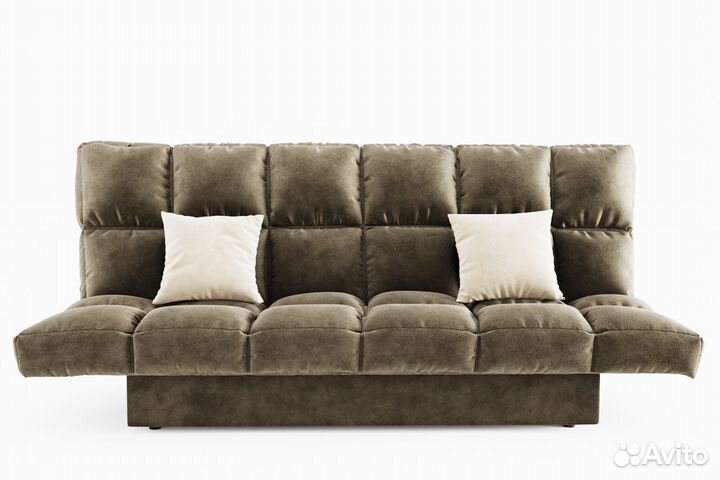 Диван прямой Клик Кляк (ППУ) с ножками-кубышками