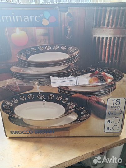 Столовый сервиз luminarc 18 предметов