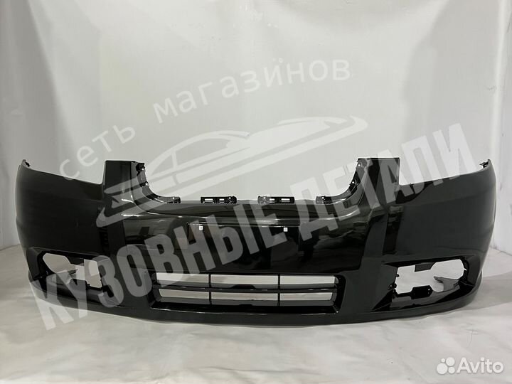 Бампер передний Chevrolet Aveo Pearl Black Черный