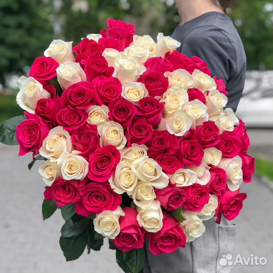 Букет 51 Роз 60см Новосибирск