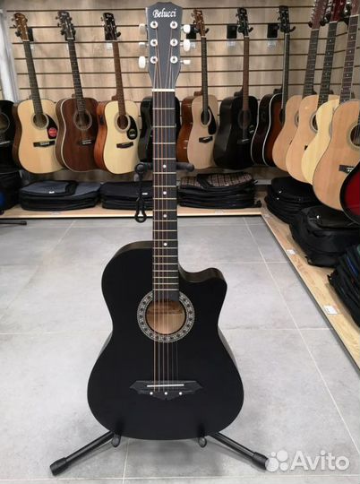 Гитара акустическая Belucci BC 3810 BK c чехлом