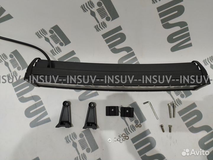 Светодиодная фара (балка) 120W линзы,изогнутая