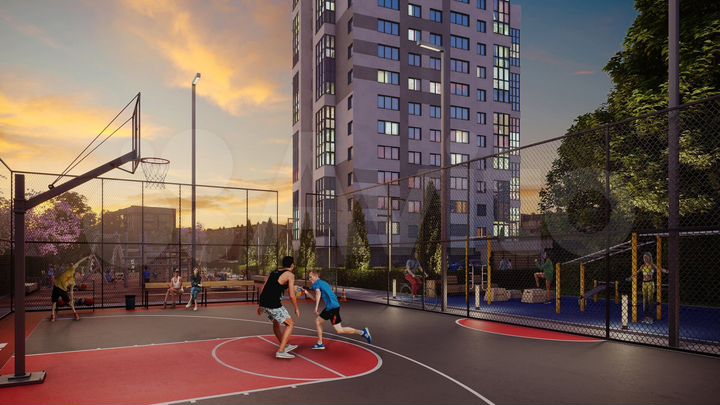 2-к. квартира, 67,4 м², 3/16 эт.