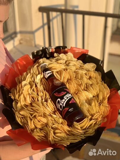 Съедобные букеты, букет из чипсов