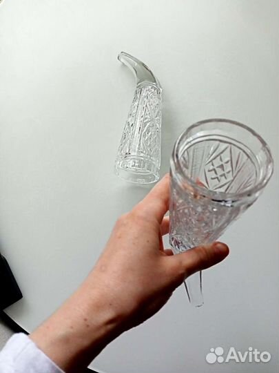 Хрустальные рюмки рог