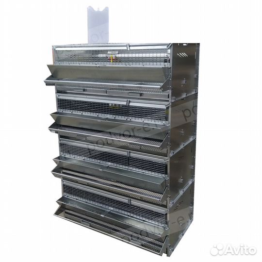 Клетка для перепелов до 180 голов Оптима 4 яруса