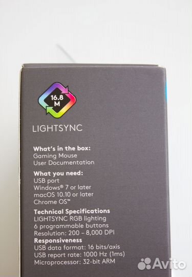 Игровая мышь Logitech G102 LightSync (новая)