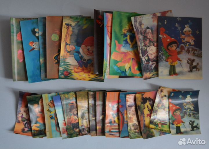 Календарики и открытки 3D, мультфильмы