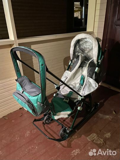 Детские санки коляска