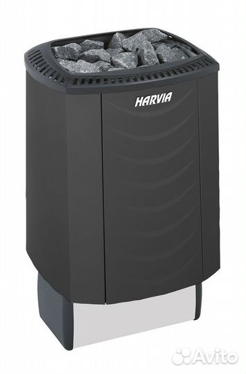 Электрокаменка - Harvia Sound M80 Black (чёрная, с