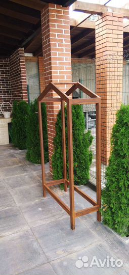 Дровник из кортеновской стали