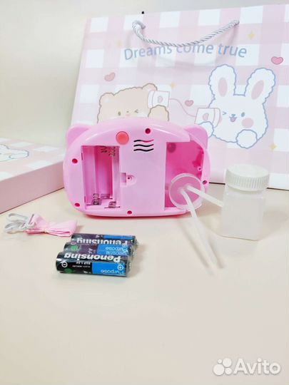 Подарочный набор детский + мыльные пузыри + термос