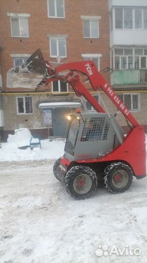 Услуги мини погрузчика bobcat, уборка снега